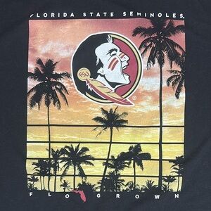 FLO GROWN FSU Black Graphic T-Shirt, Size XXL